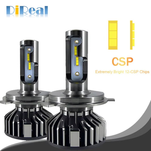 Car Led H7 Headlight CSP 100W H4 LED H1 Canbus H3 H8 H9 H11 9005 9006 9012 3000K 4500K 6500K 8000K Auto Headlamp Car Led Bulbs